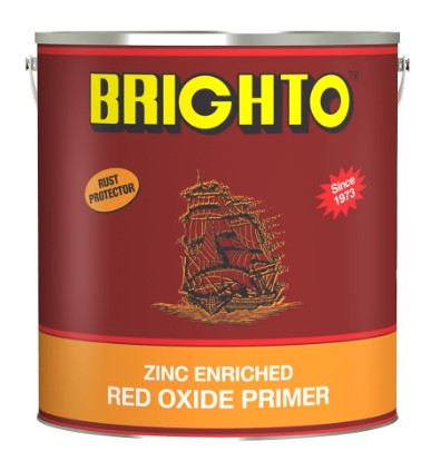 Brighto Red Oxide Metal Primer – Anti Rust Red Oxide Undercoat for Steel Gates, Fences, Railings & Industrial Metal